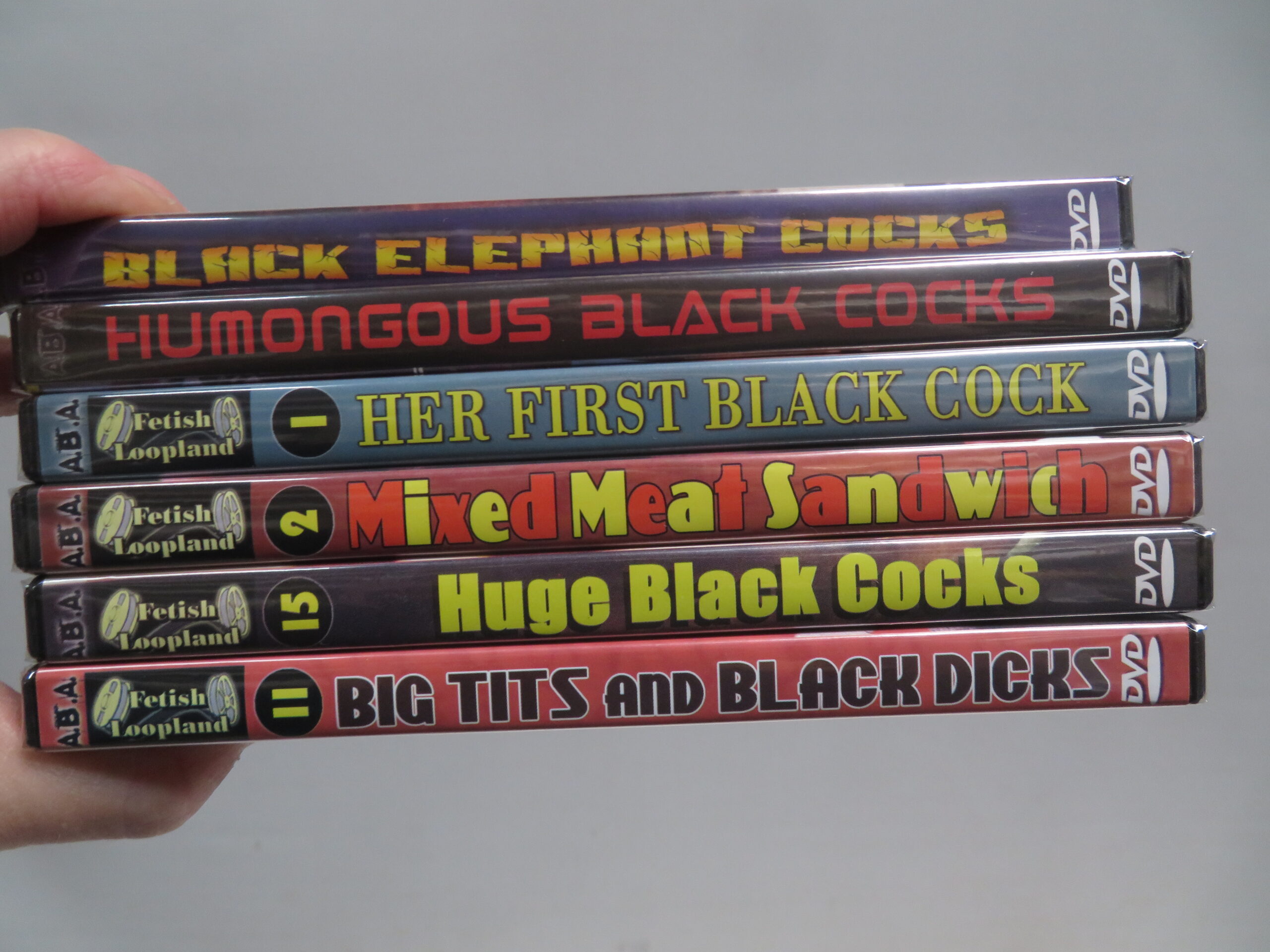 BIG BLACK COCKS AND INTERRACIAL! 6 DVD PACK!