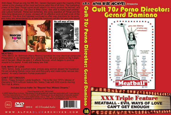 Gerard Damiano: Meatball, Evil Ways of Love, & Can't Get Enough