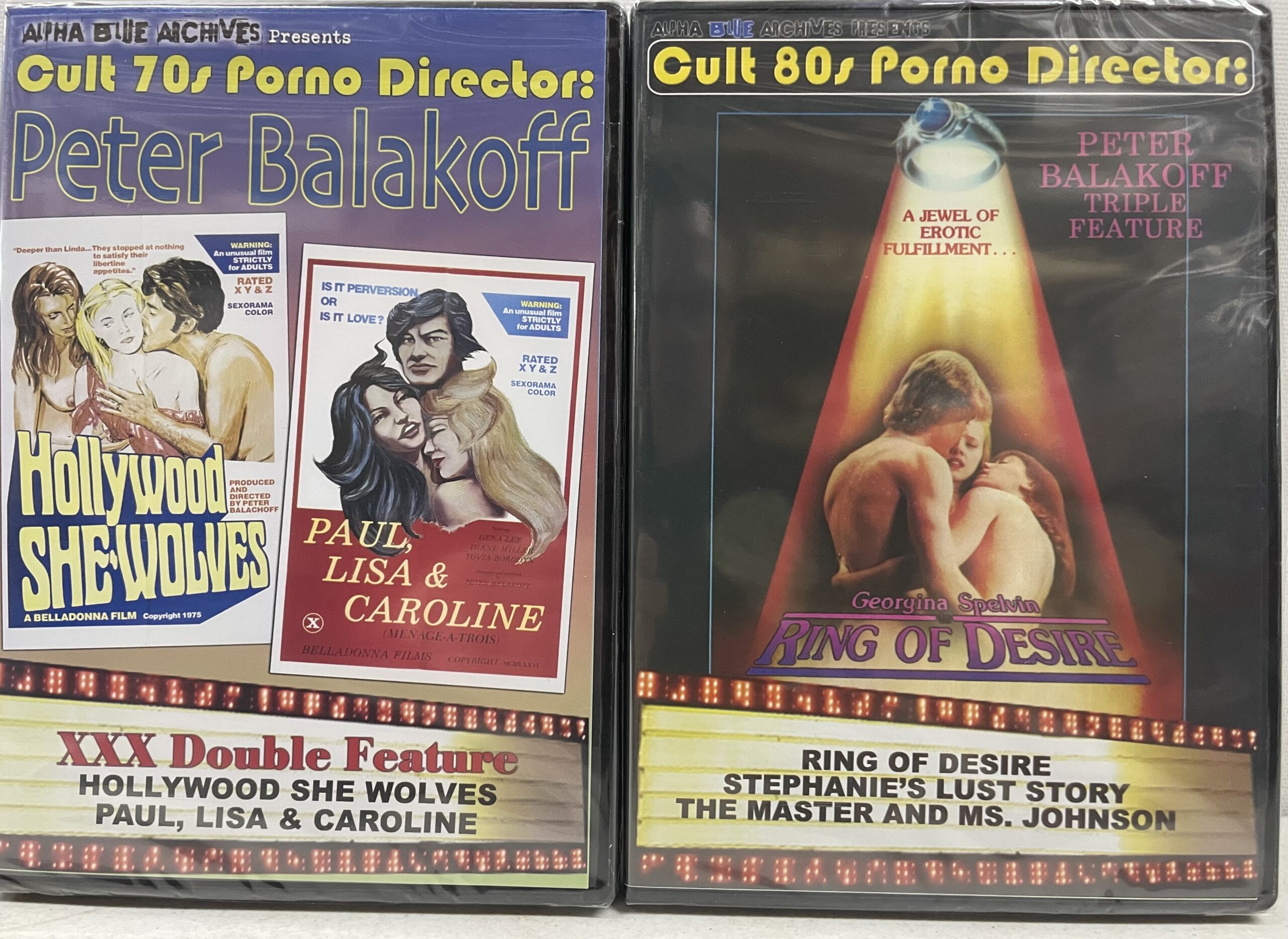 PETER BALAKOFF--CULT DIRECTOR-- 2 DVD PACK!