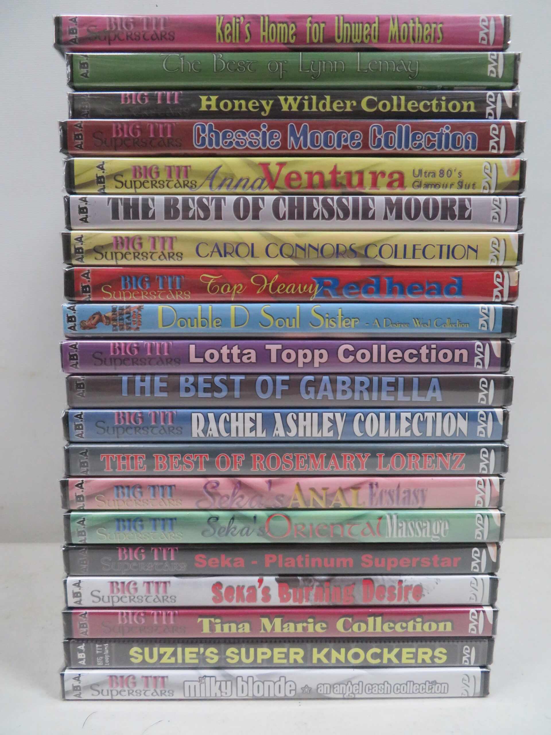 BIG BREAST SUPERSTAR COLLECTION 20 DVD PACK!